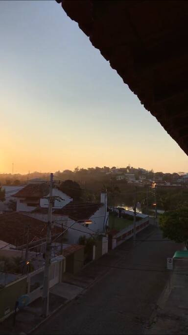 Nascer do sol visto da varanda