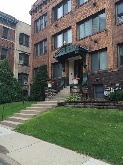 Entrance to apartment building