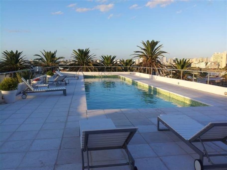 Piscina exterior climatizada