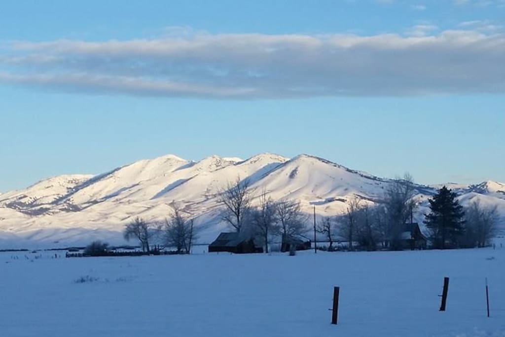 Soldier Mountain in the winter - we are right at the base