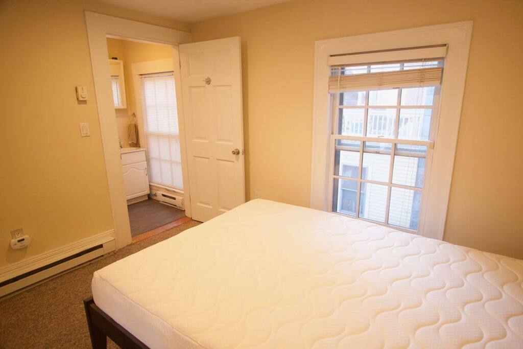 Private bathroom connected to room.
