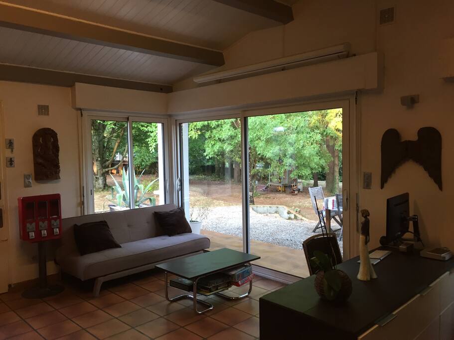 Vue donnant sur le jardin