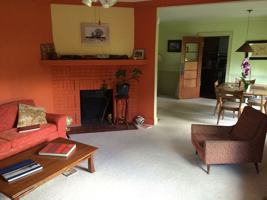 Your suite includes this private living and dining room.