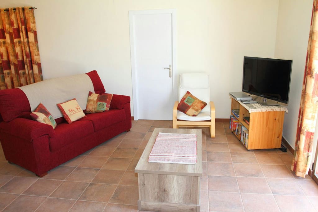 The spacious lounge area