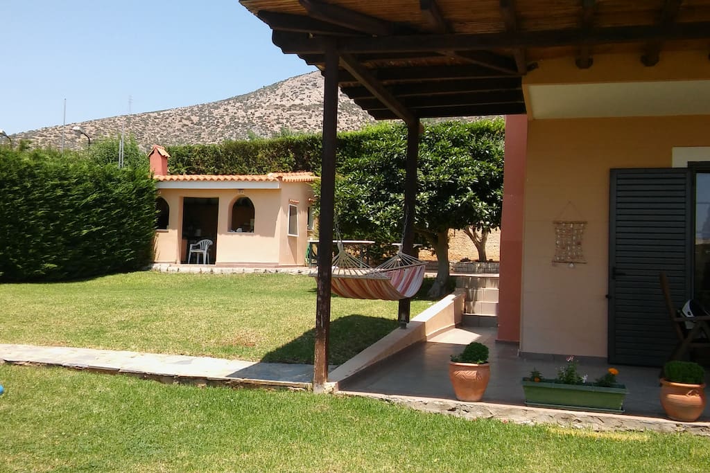 Garden with bbq