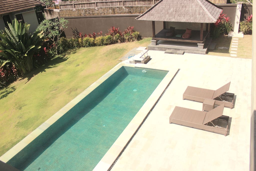 pool and garden