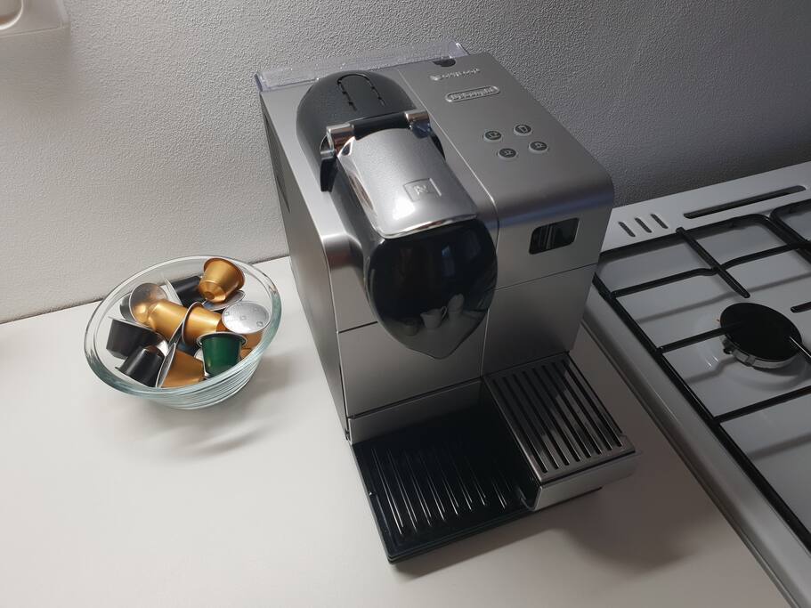 Kávovar Nespresso hostům k dispozici. :-)