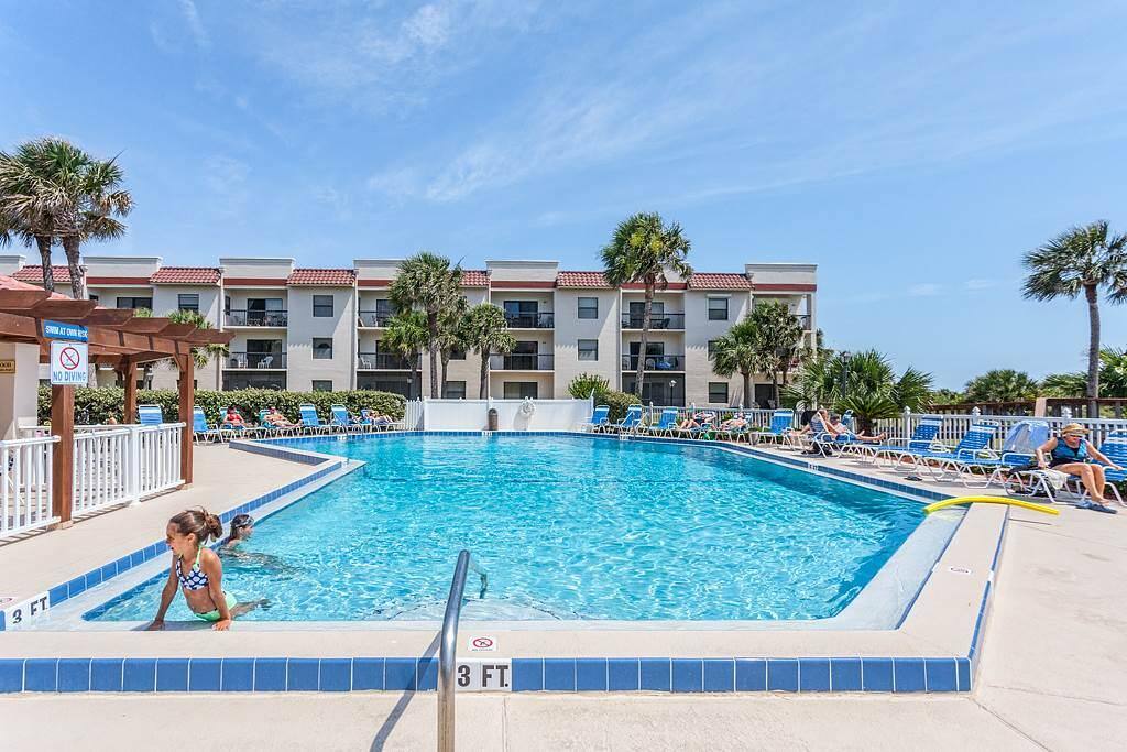 Walk over and take a dip in the pool - Ocean Village Club provides everything you're looking for in a Florida family vacation! W