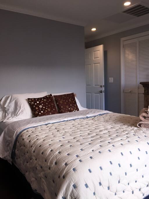 Revamped the bedding for guest