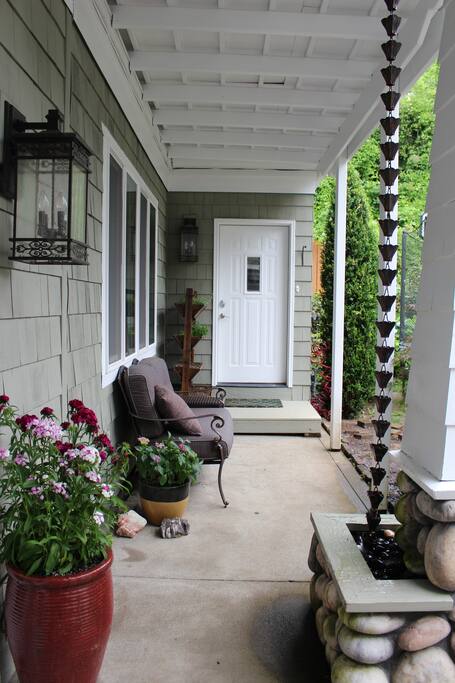 Your private entrance and seating area.