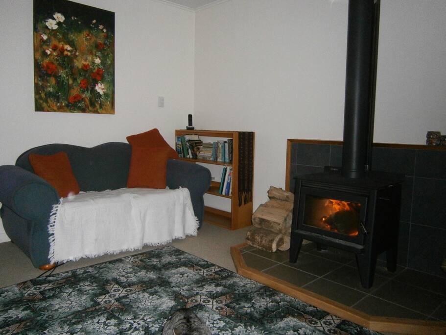 The lounge - especially cosy of a Winter's night.