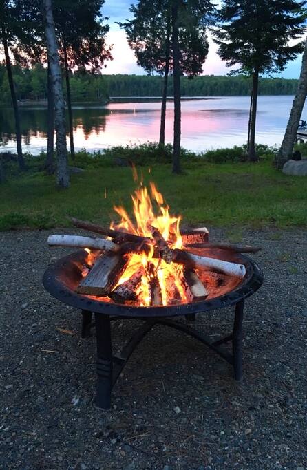 Evening fires are a big hit with the family