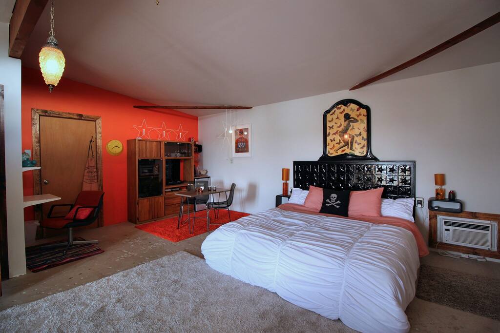 You'll sleep well in this king size bed!