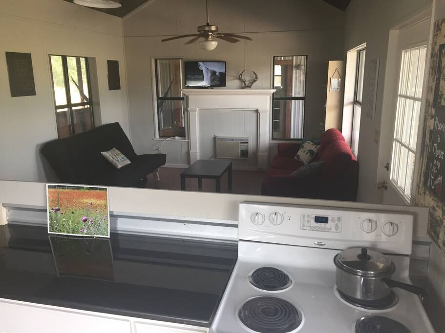 Kitchen and living room
