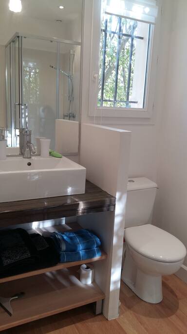 La salle de douche