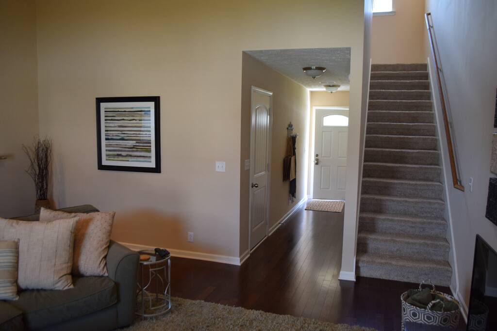 Abundant natural light. Stairs are wide and NOT steep.