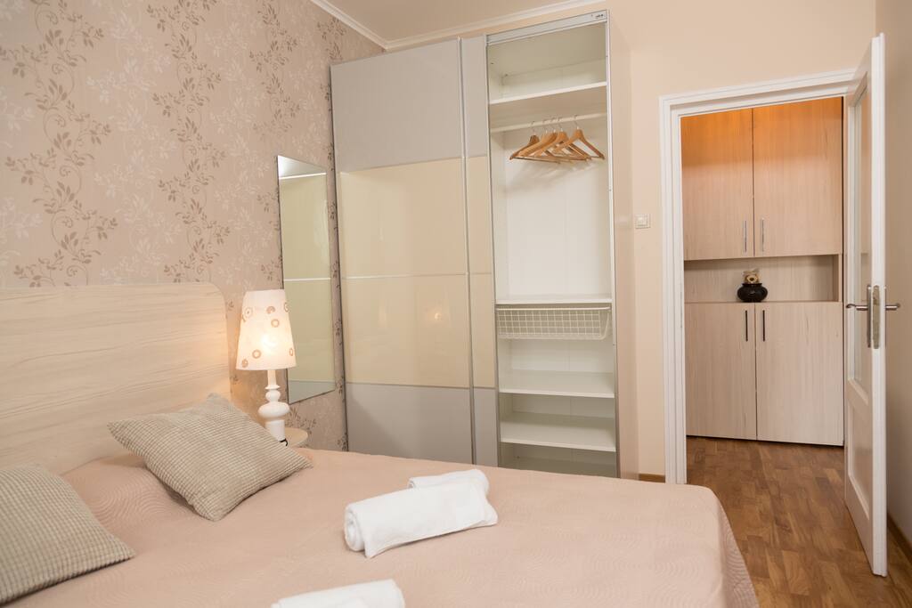 Full size wardrobe in the bedroom