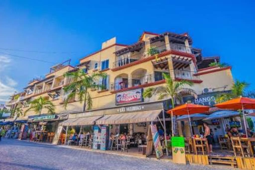 Building view on 28th one block from mamitas beach.