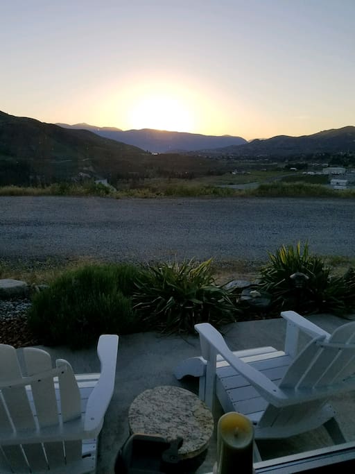 Sunset view looking at Chelan