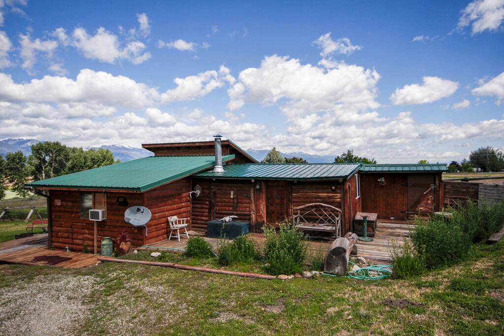 Side view of cabin