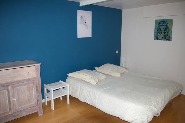 a very spacious first bedroom