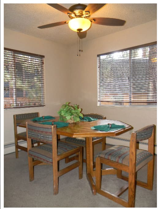 Dining Room.This is a picture of one of the units. They are the same but layout can be different.