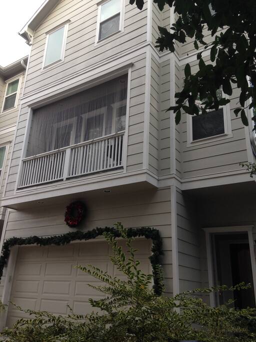 There is a 2 car garage and plenty of on-street and nearby parking.