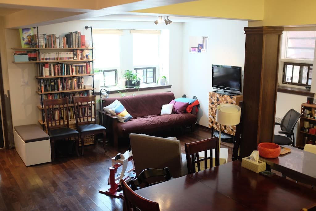 Open concept living room/dining room