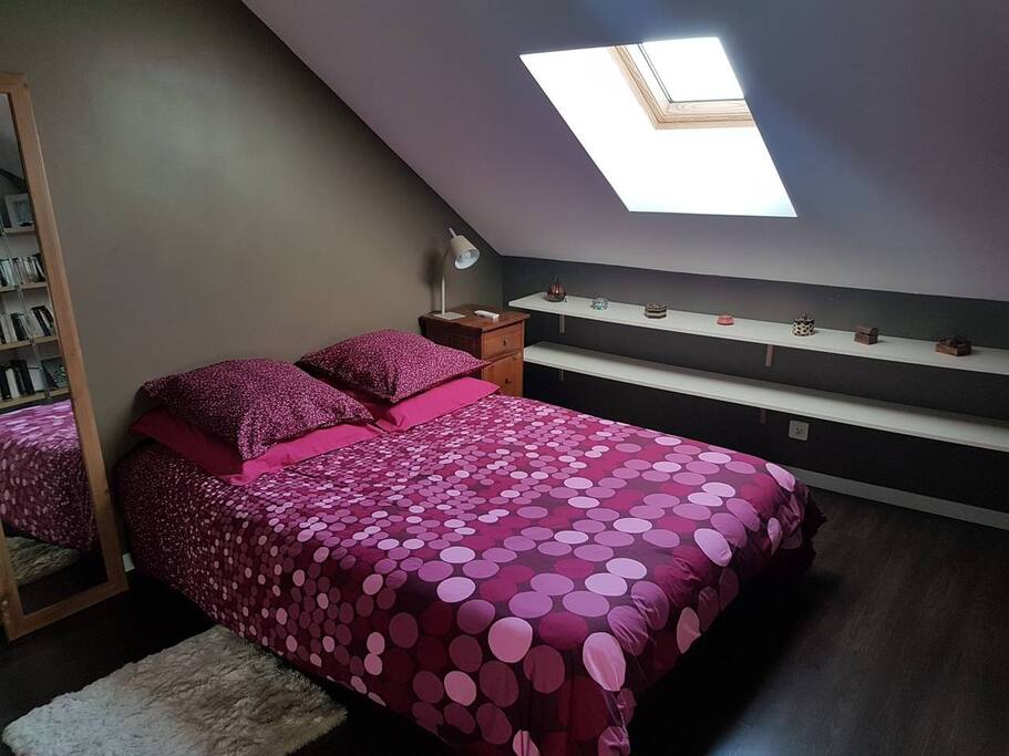 La chambre en configuration 2 pers (lit 140)