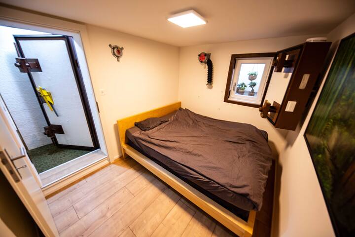 SWISS TRADITIONAL ATOMICBOMB BUNKER IN A OLD VILLA