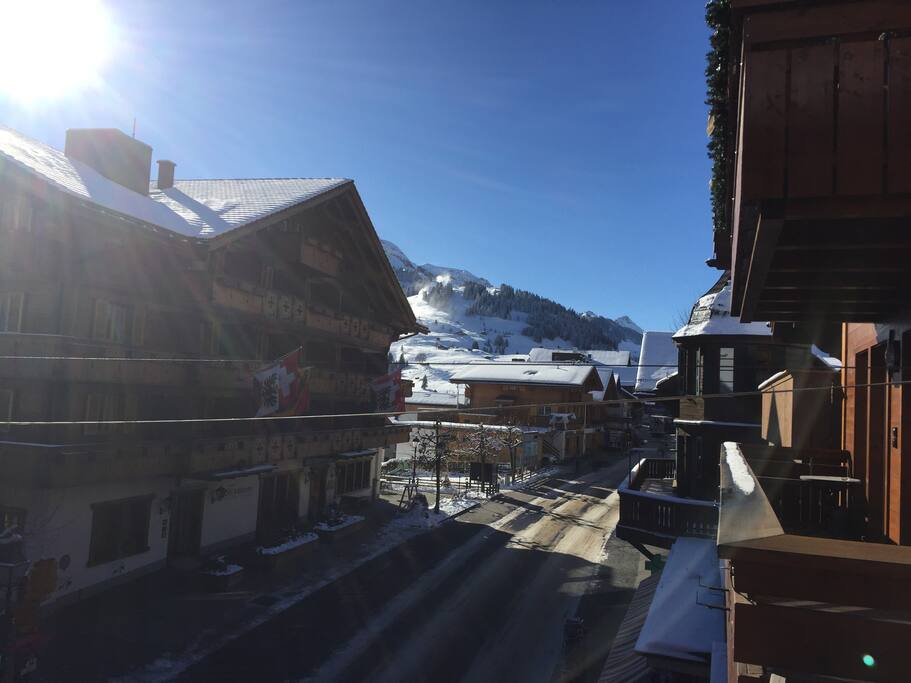 Aussicht von Balkon