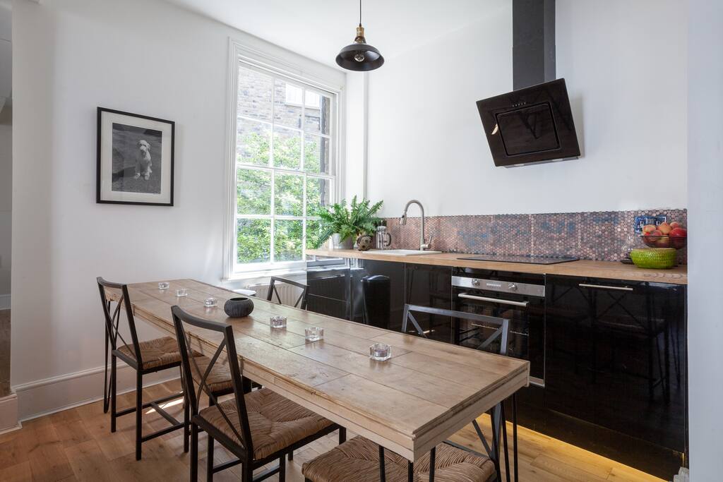 Industrial chic dining