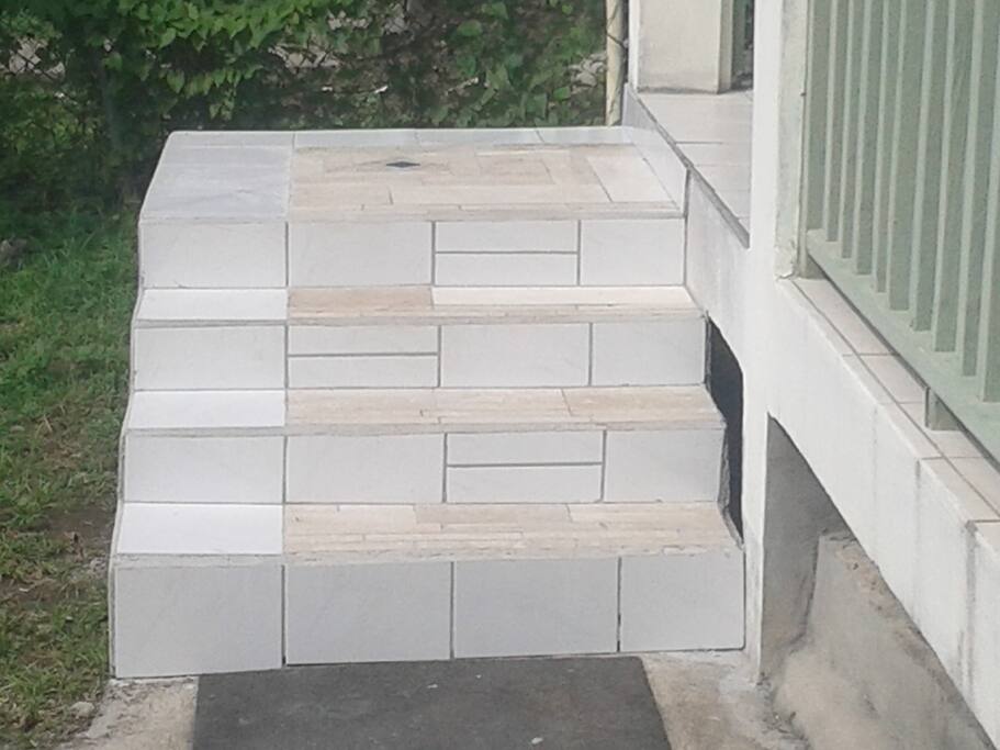 Entrance to the apartment. Tiles laid by me.
