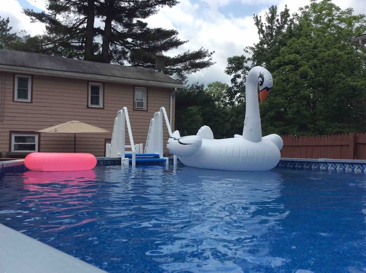 Poconos FarmHouse at Camelback w Pool and Hot tub Houses for Rent in