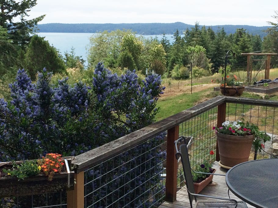 deck and view to the southeast