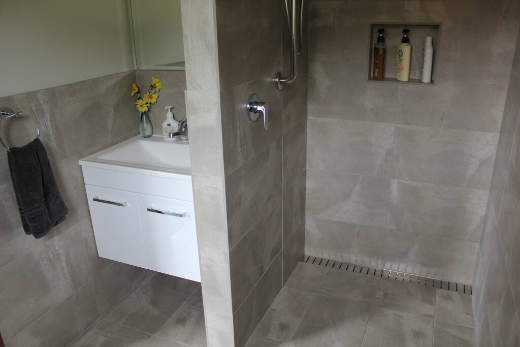 Accessible wet room shower ensuite