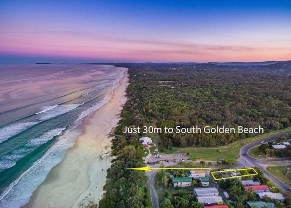 Only 30mtrs until your feet touch the sand!