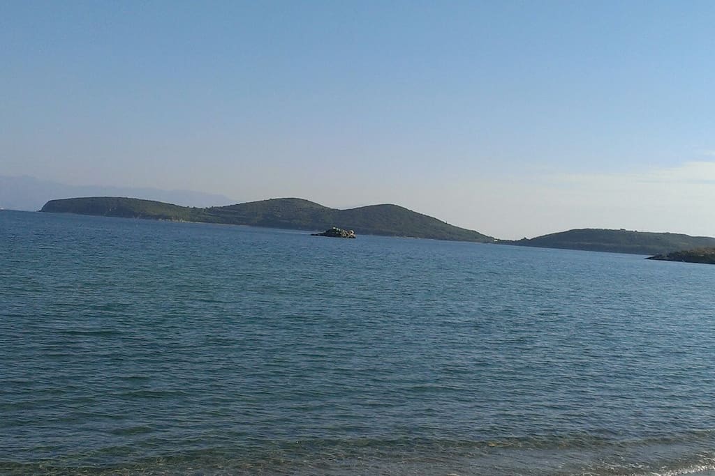 Blick bis Insel Thassos.
The view until Thassos