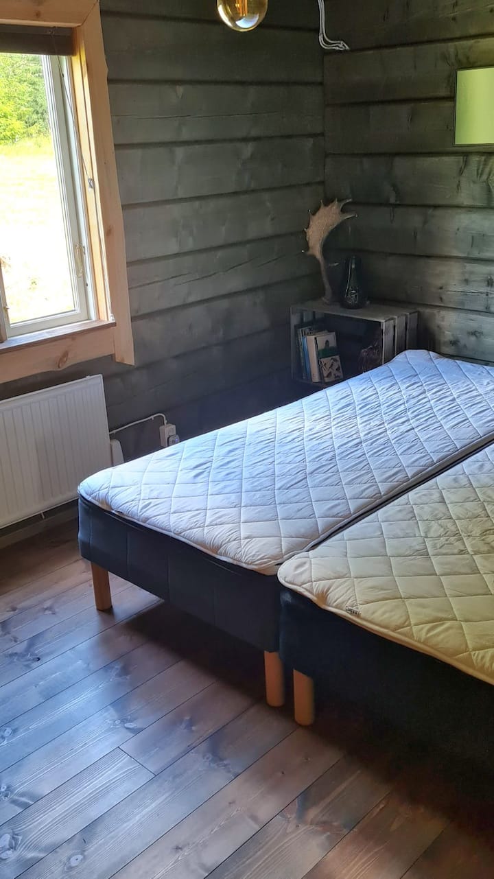 Dos camas individuales de 90 × 200 en el dormitorio 