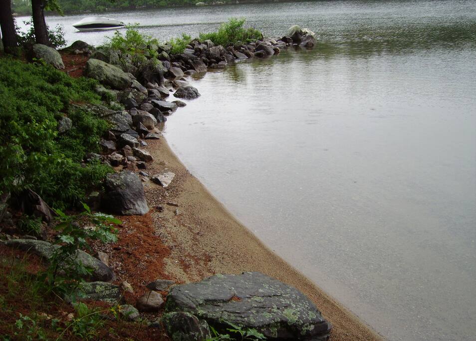 Private beach