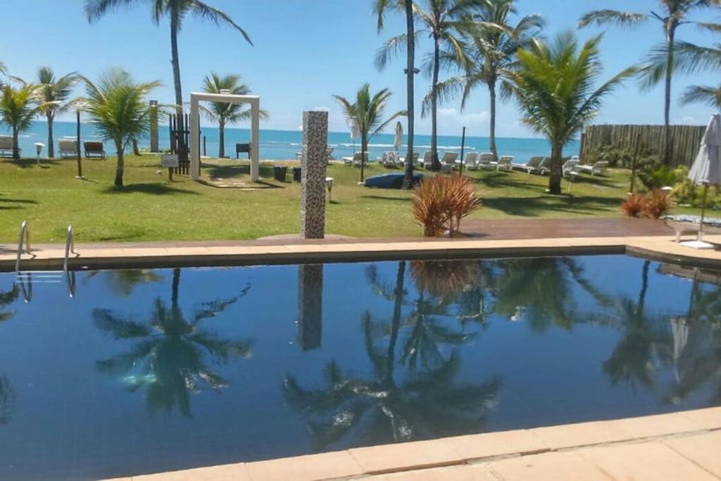 Frente para praia
