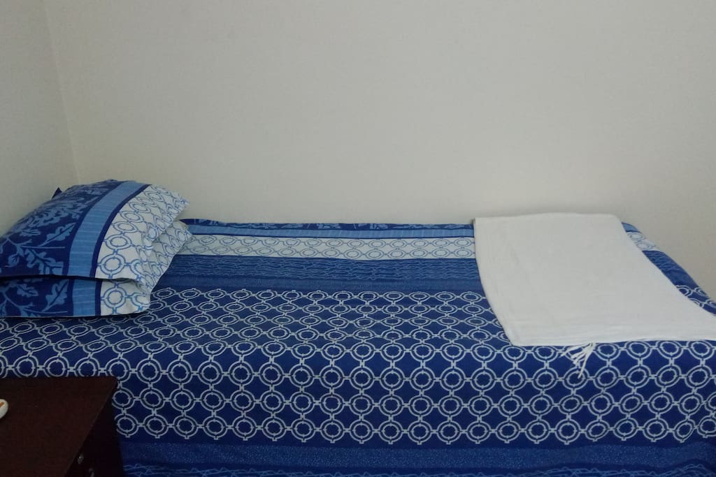 Comfortable single bed