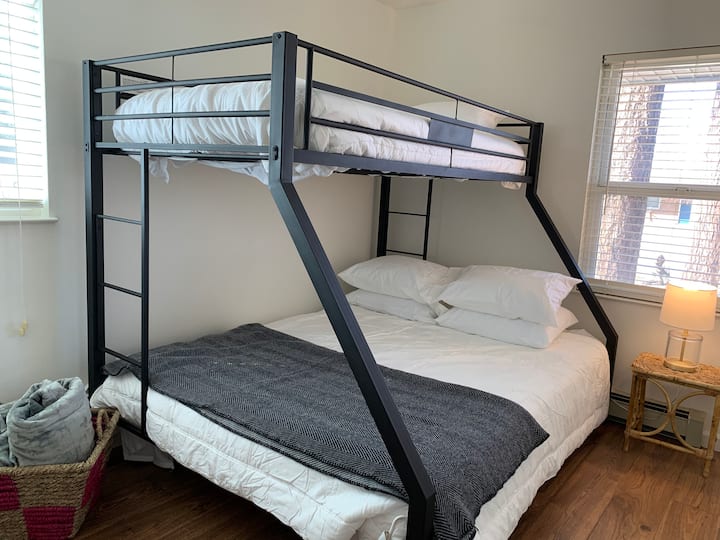 2nd bedroom with twin over queen bunk
