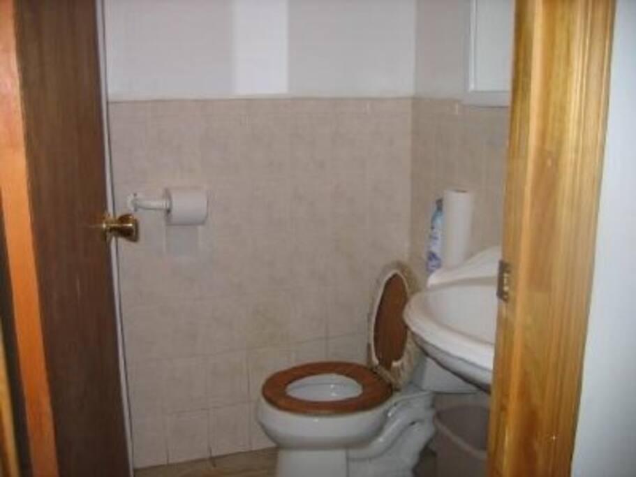 bathroom with shower stall
