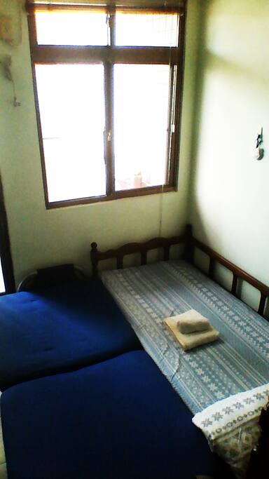 The sofa with the bed turn into a double bed