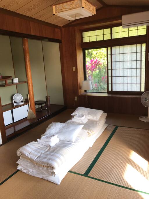 寝具は全て布団です!