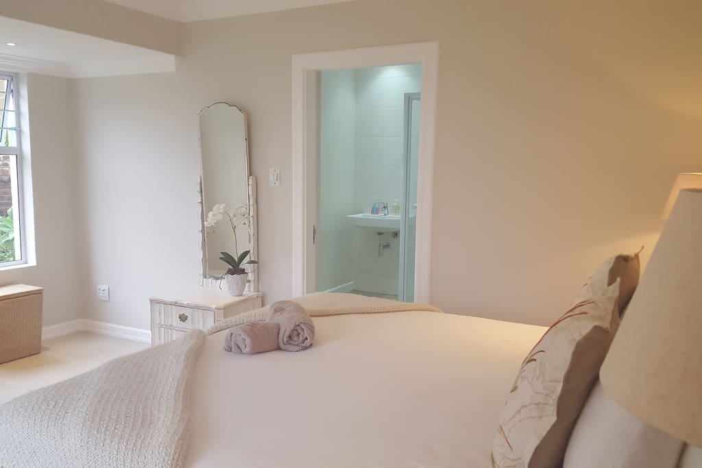 Main bedroom and bathroom