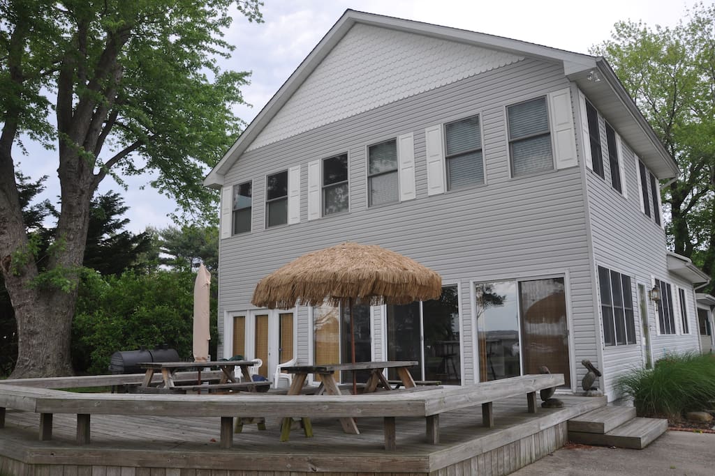 Kent Island Beach House IISitting on Dock of Bay Houses for Rent in