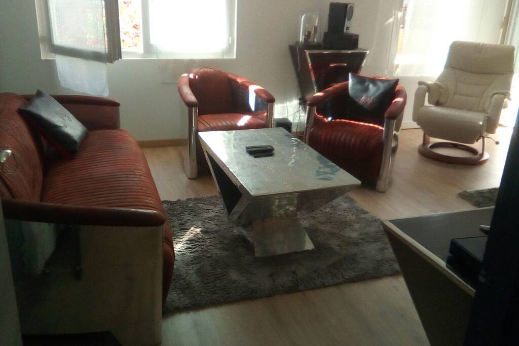 Salon avec climatisation