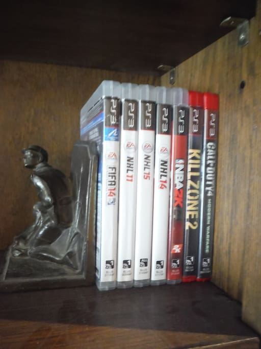 Available ps3 games. Feel free to bring your own for downtime between touring